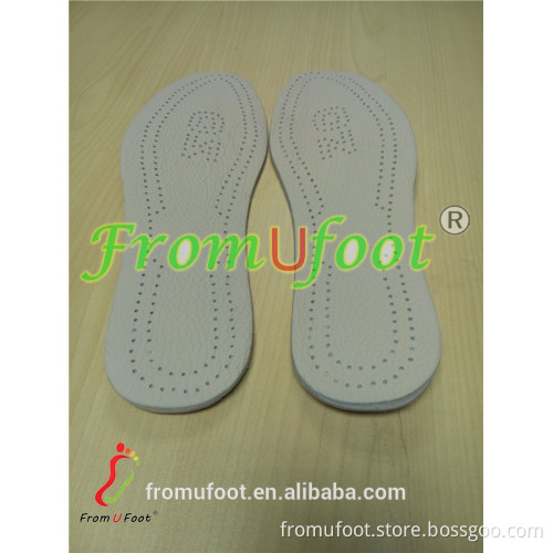 ZRWE08 Halfsphere bowlegs insoles Bull leather orthopedic insoles